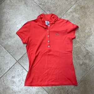 LACOSTE orange polo